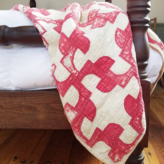 Lady in Red Quilt