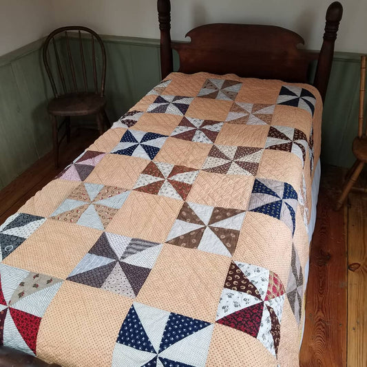 Paper Pieced Pinwheel Quilt