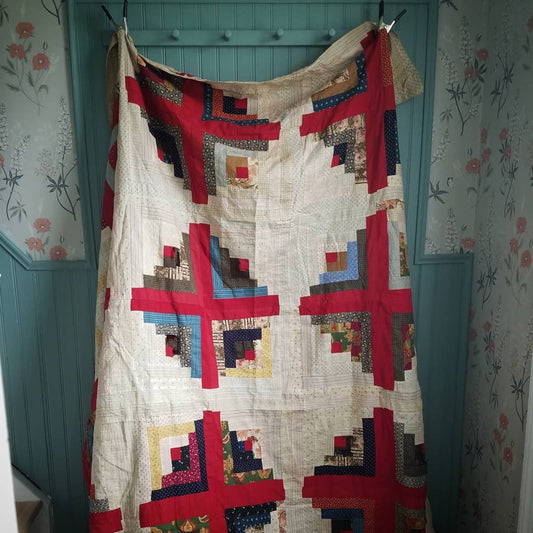 Log Cabin Quilt Top