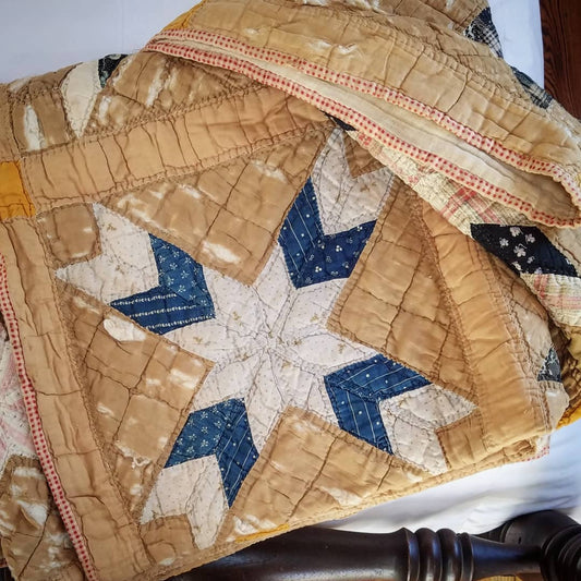 Lazy Daisy Star Quilt