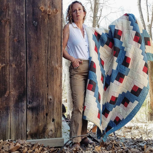 Americana log cabin Quilt