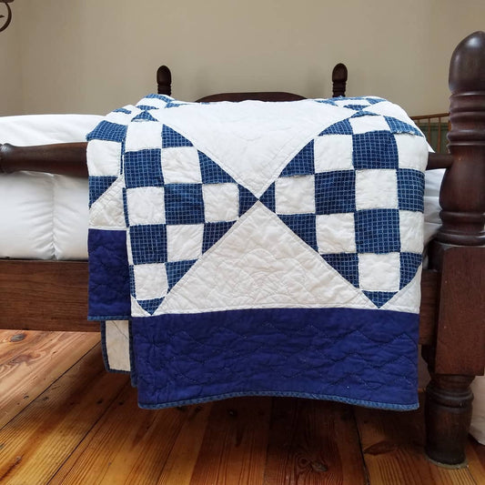 Indigo and White Quilt 2