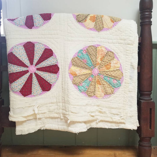 Super soft Dresden Plate Quilt