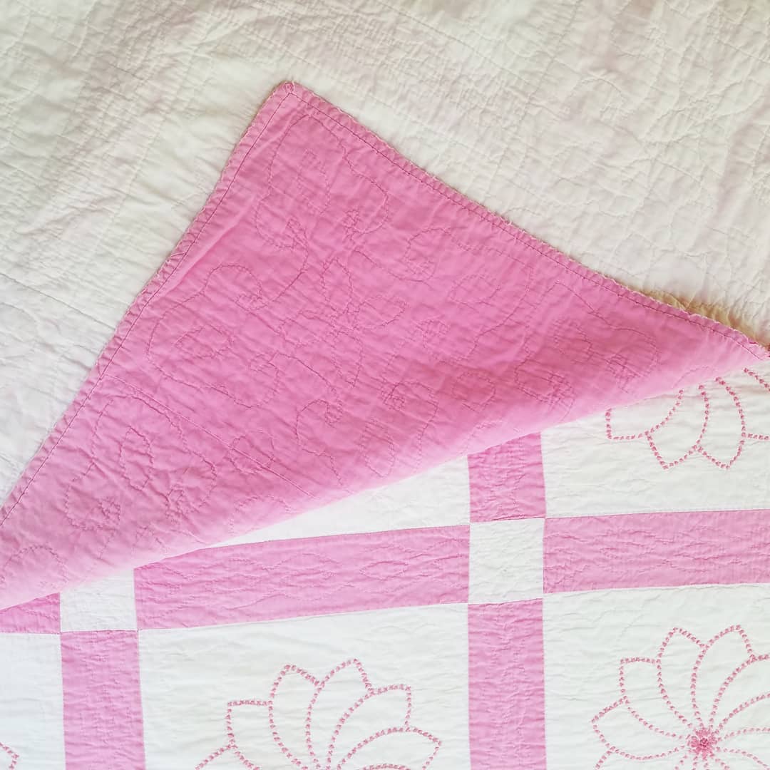 Floral Embroidery Block quilt