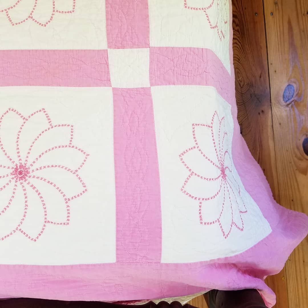 Floral Embroidery Block quilt