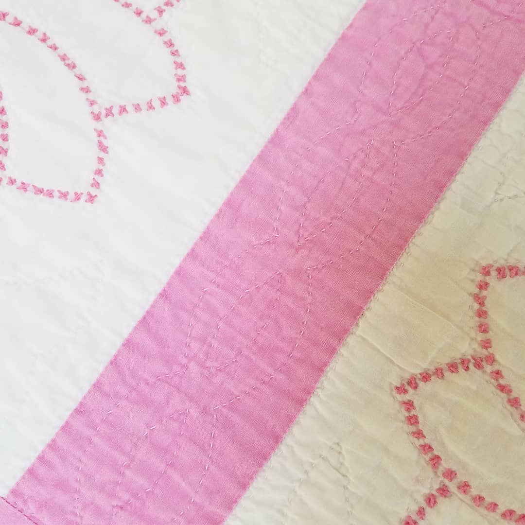 Floral Embroidery Block quilt