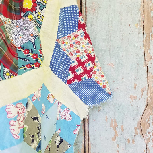 Feed sack Quilt Top