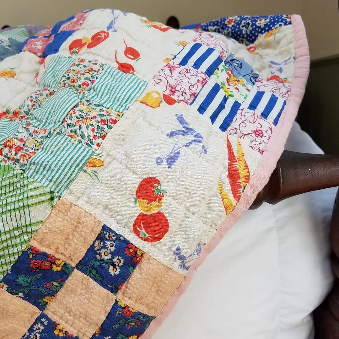 Feed Sack 9 Patch Quilt