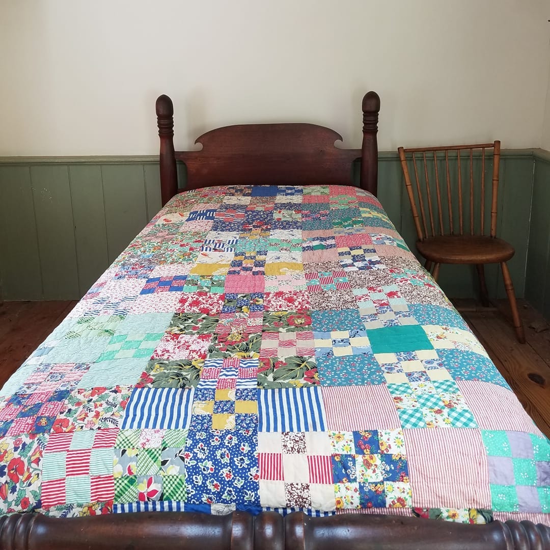 Feed Sack 9 Patch Quilt