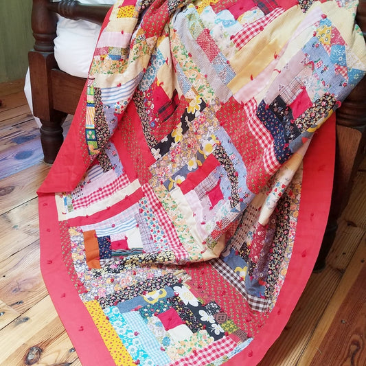 Retro Log Cabin Quilt