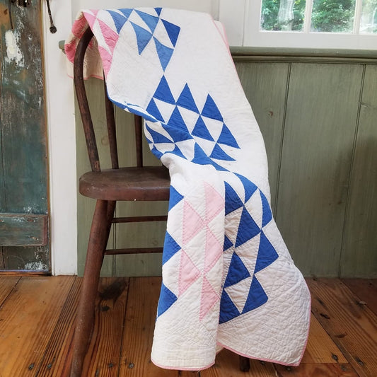 Pink and Blue Crib Quilt