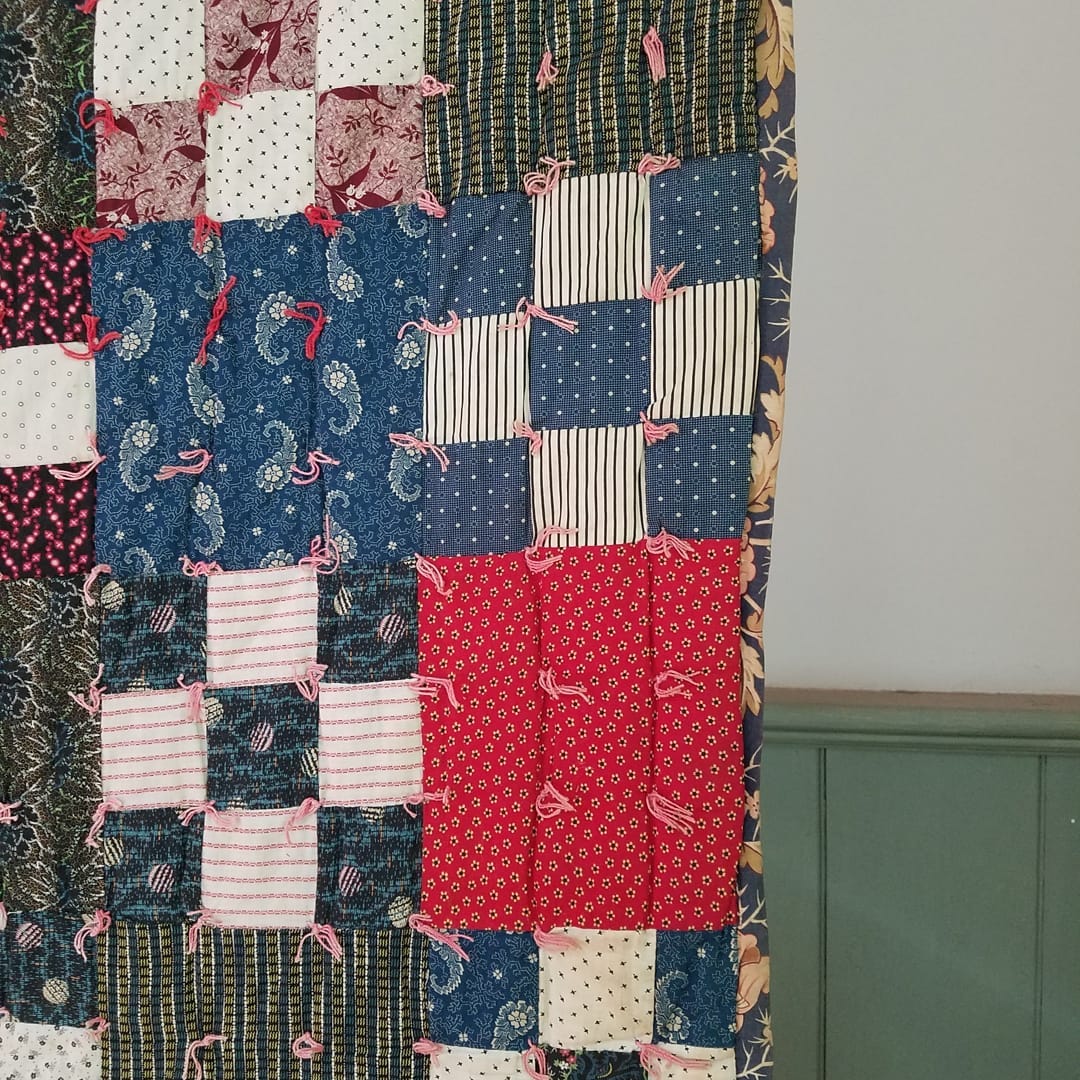 Calico Nine Patch Quilt