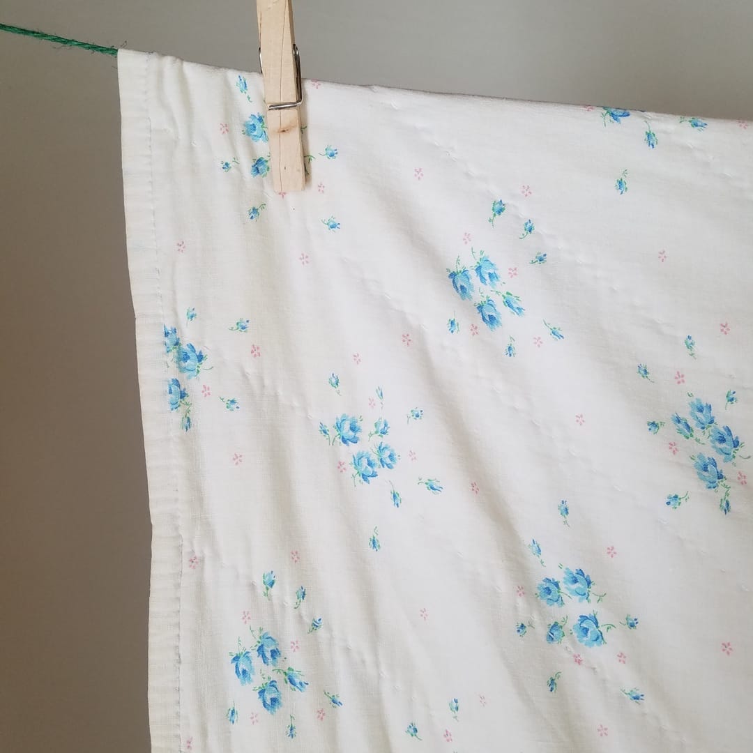 Floral Lone Star Quilt