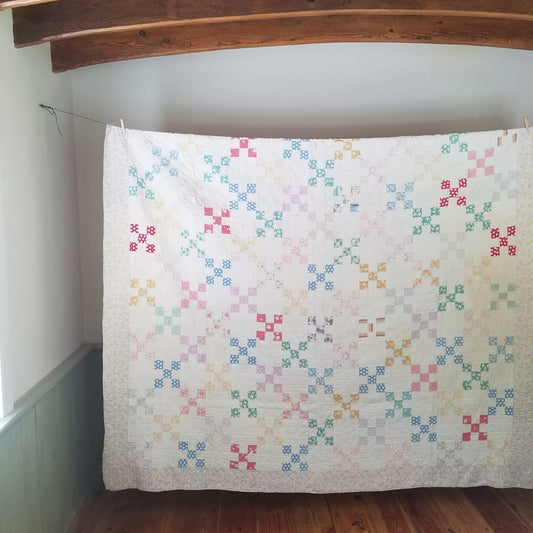 Floral 9 Patch Quilt