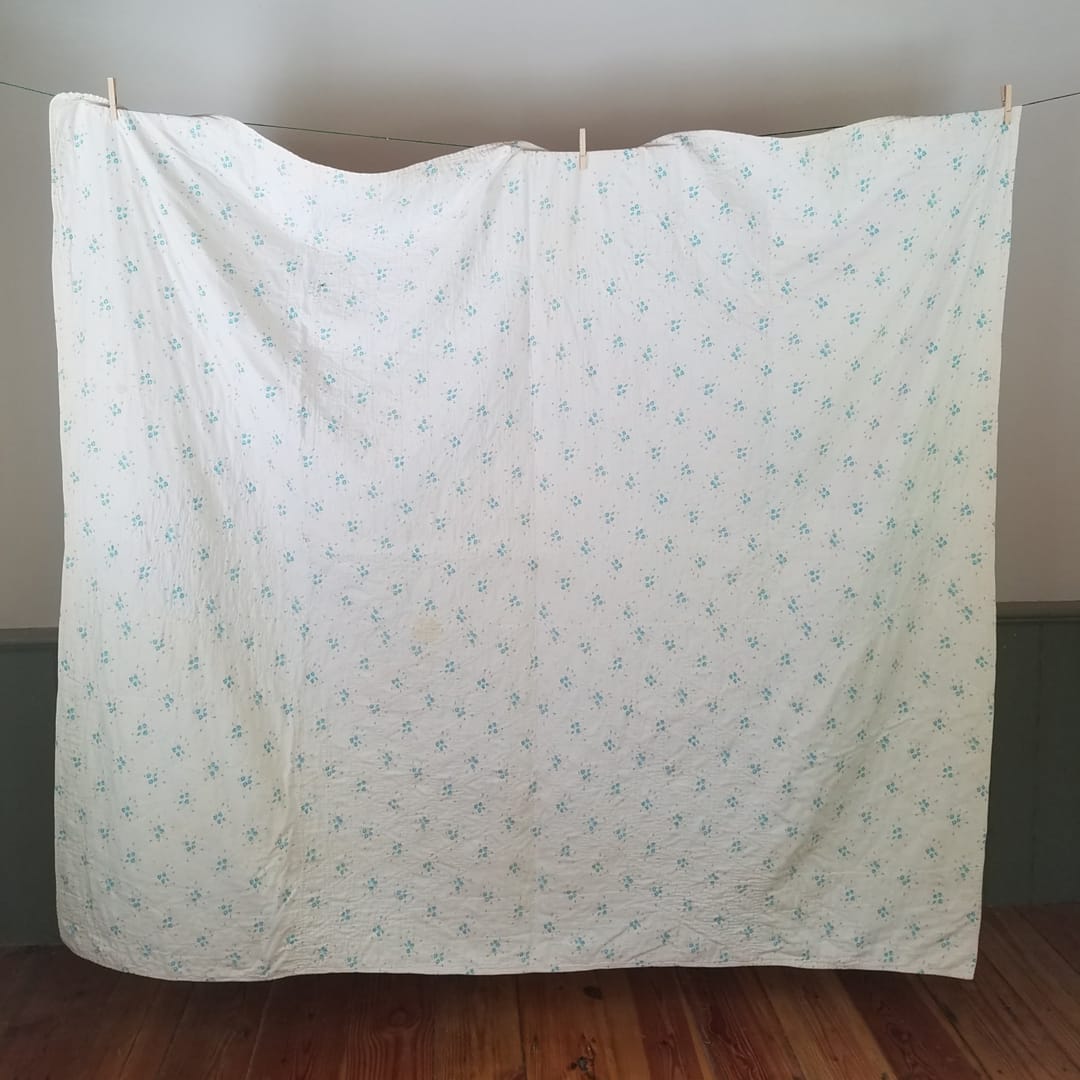 Floral Lone Star Quilt