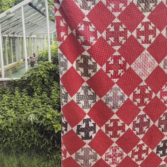Turkey Red 19th Century Quilt