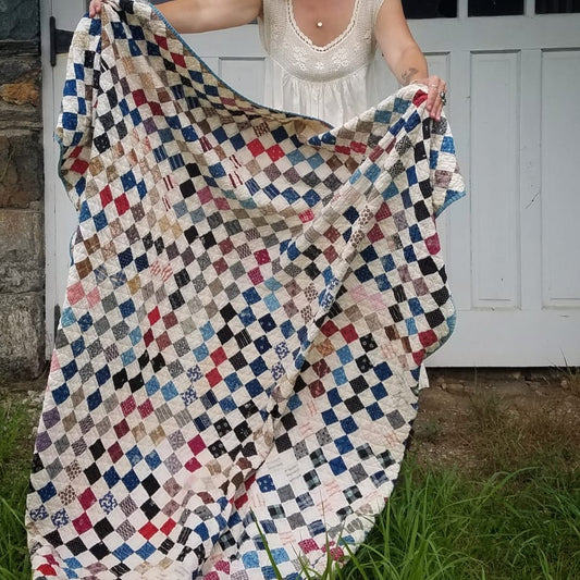 Indigo Postage Stamp Quilt