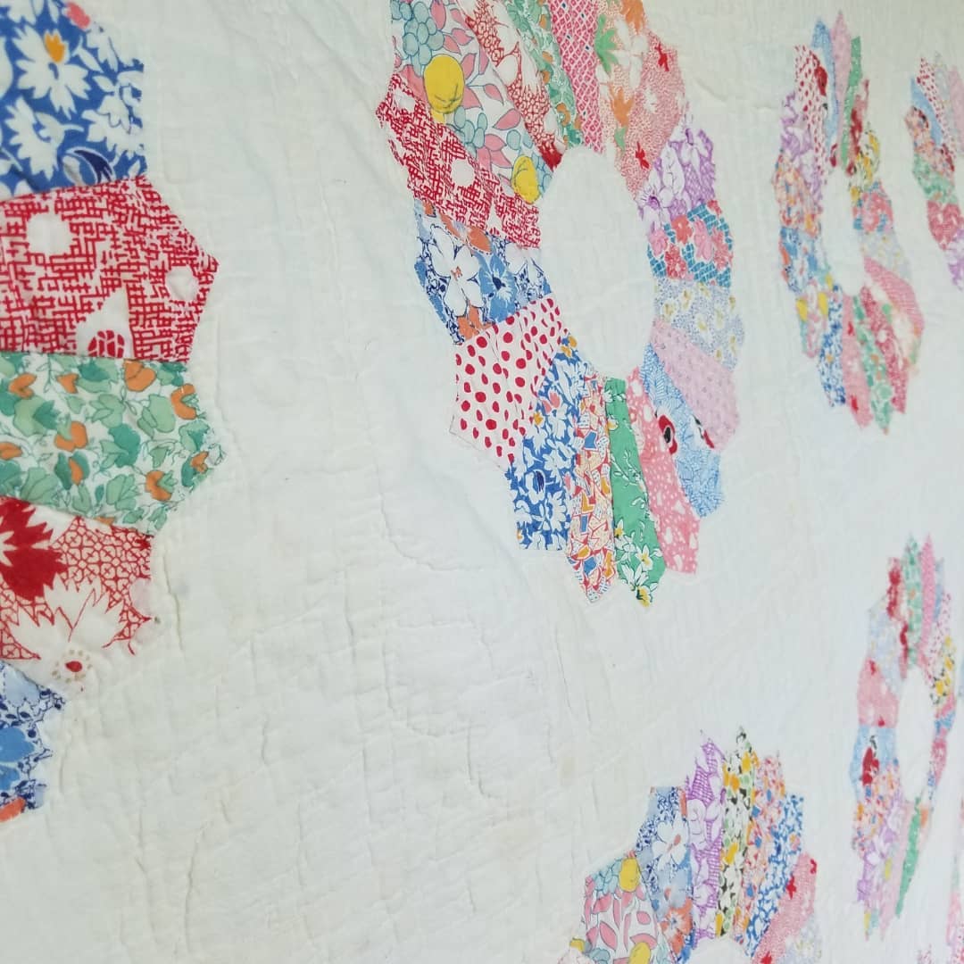 Flour/Sugar Sack Dresden Plate Quilt