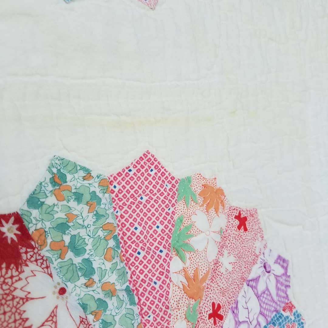 Flour/Sugar Sack Dresden Plate Quilt