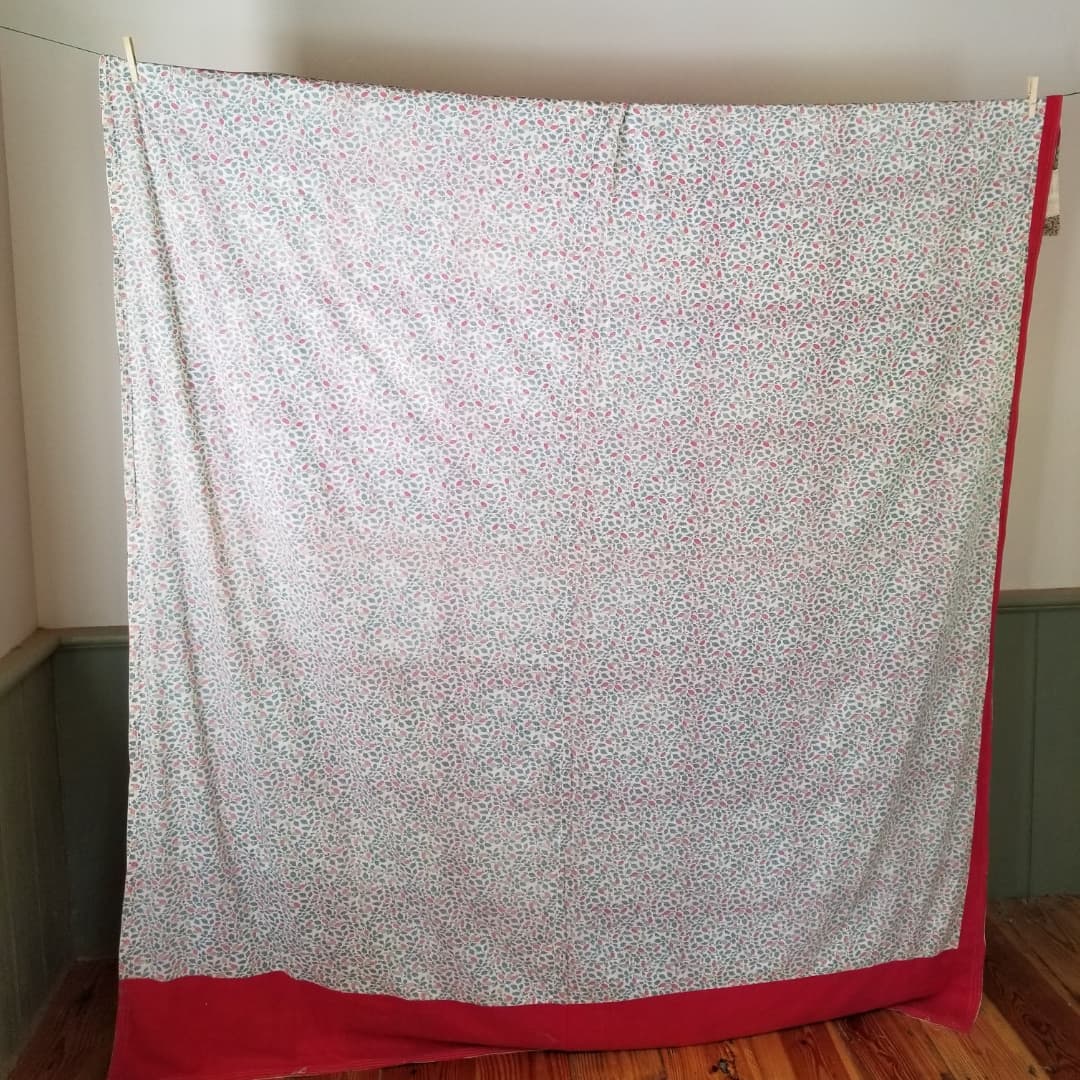 Red 9 Patch Coverlet