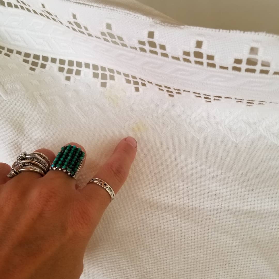 Vintage Cotton Embroidered Cloth