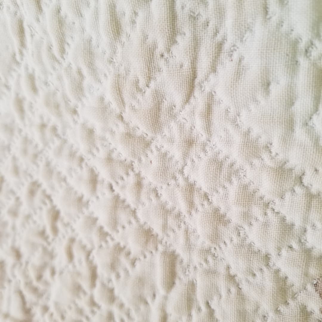 Tan and Pink Triple Chain Quilt