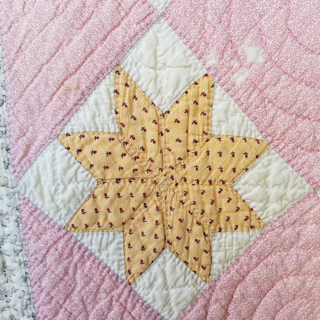 Pink Lemoyne Star Quilt