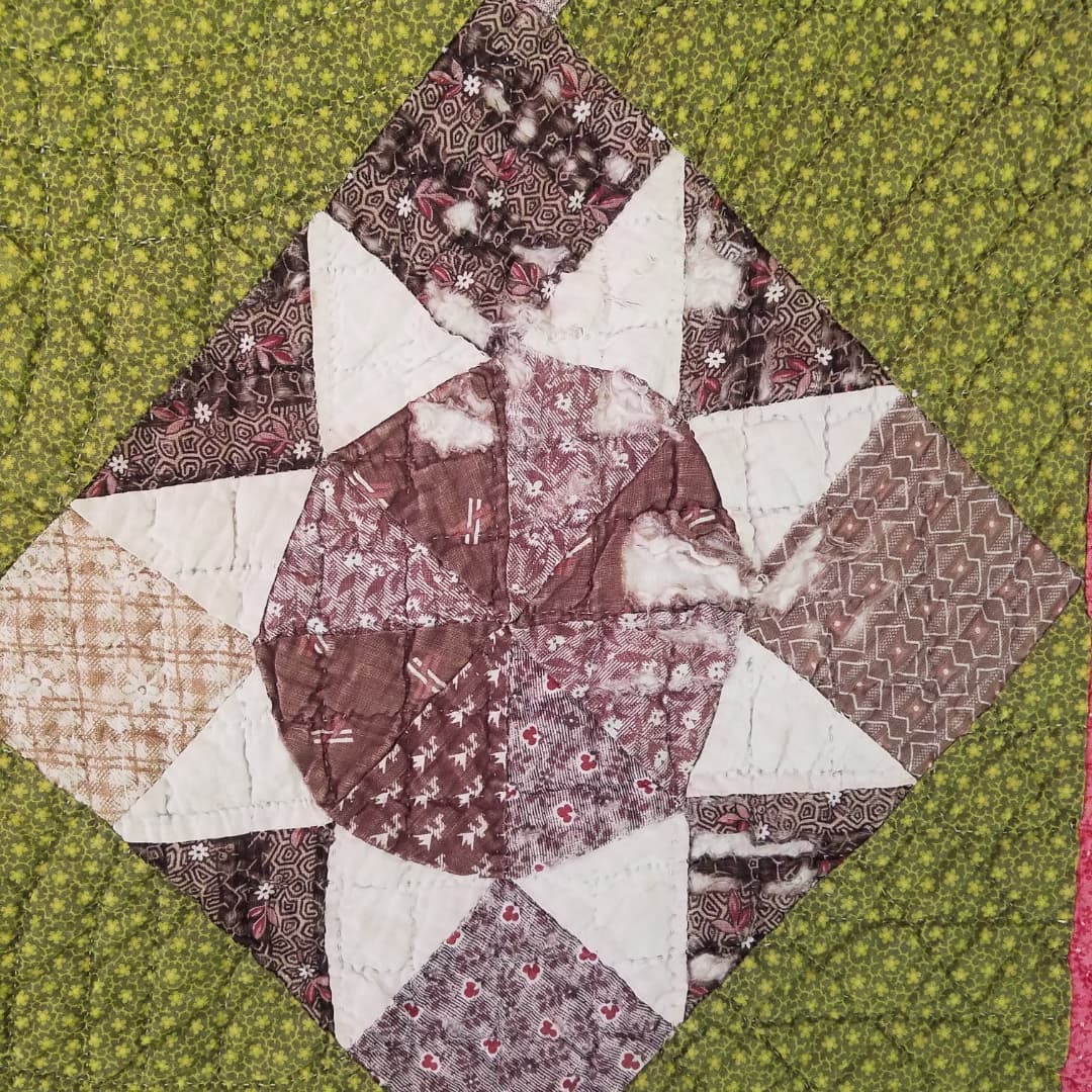 Stunning late 1800's Calico Quilt