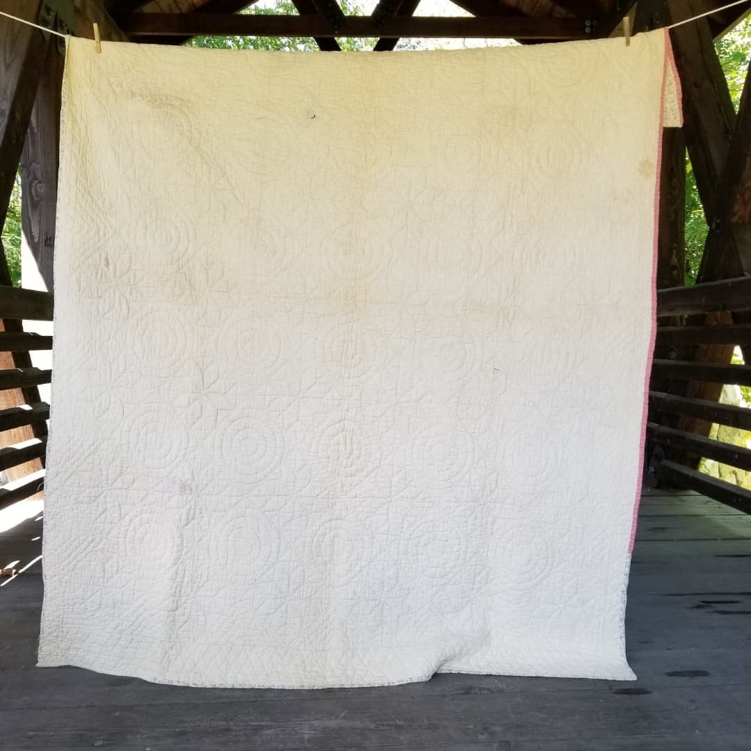 Pink Lemoyne Star Quilt