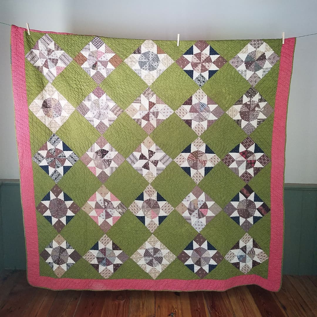 Stunning late 1800's Calico Quilt
