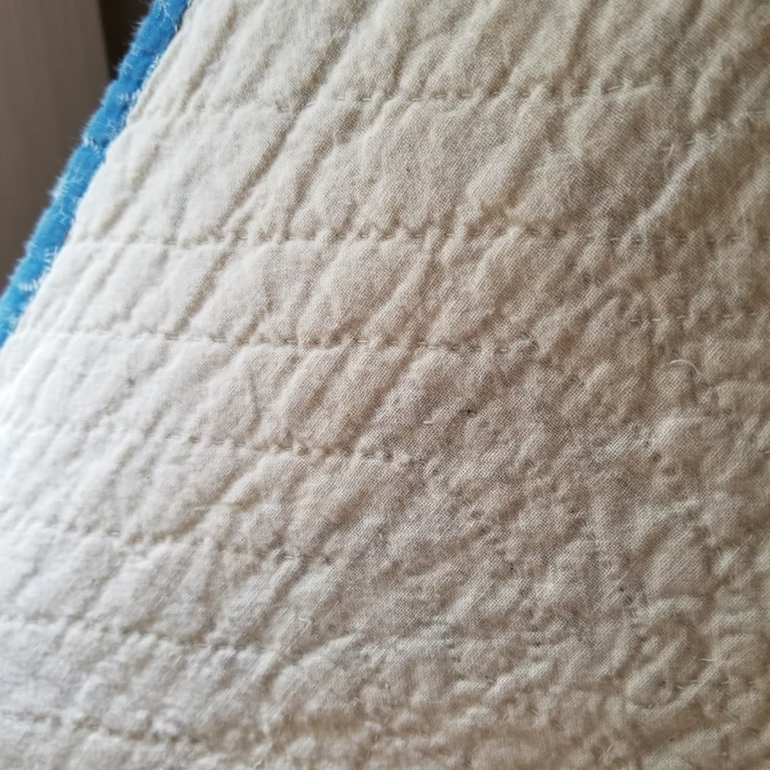 Ca 1890 Indigo Sawtooth Star Quilt