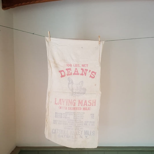 Antique, Cotton, Chicken Feed Sack