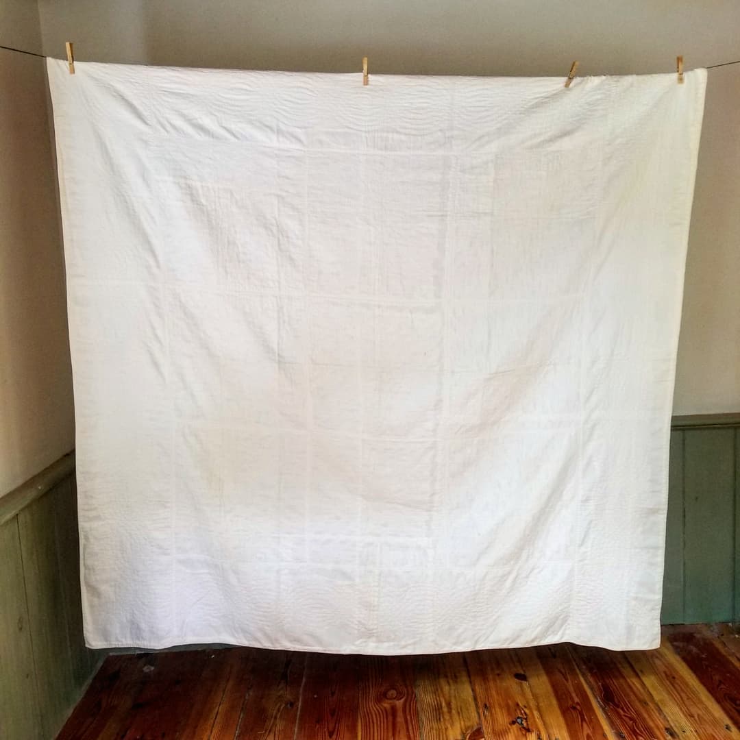 White Work, Embroidered Story Quilt