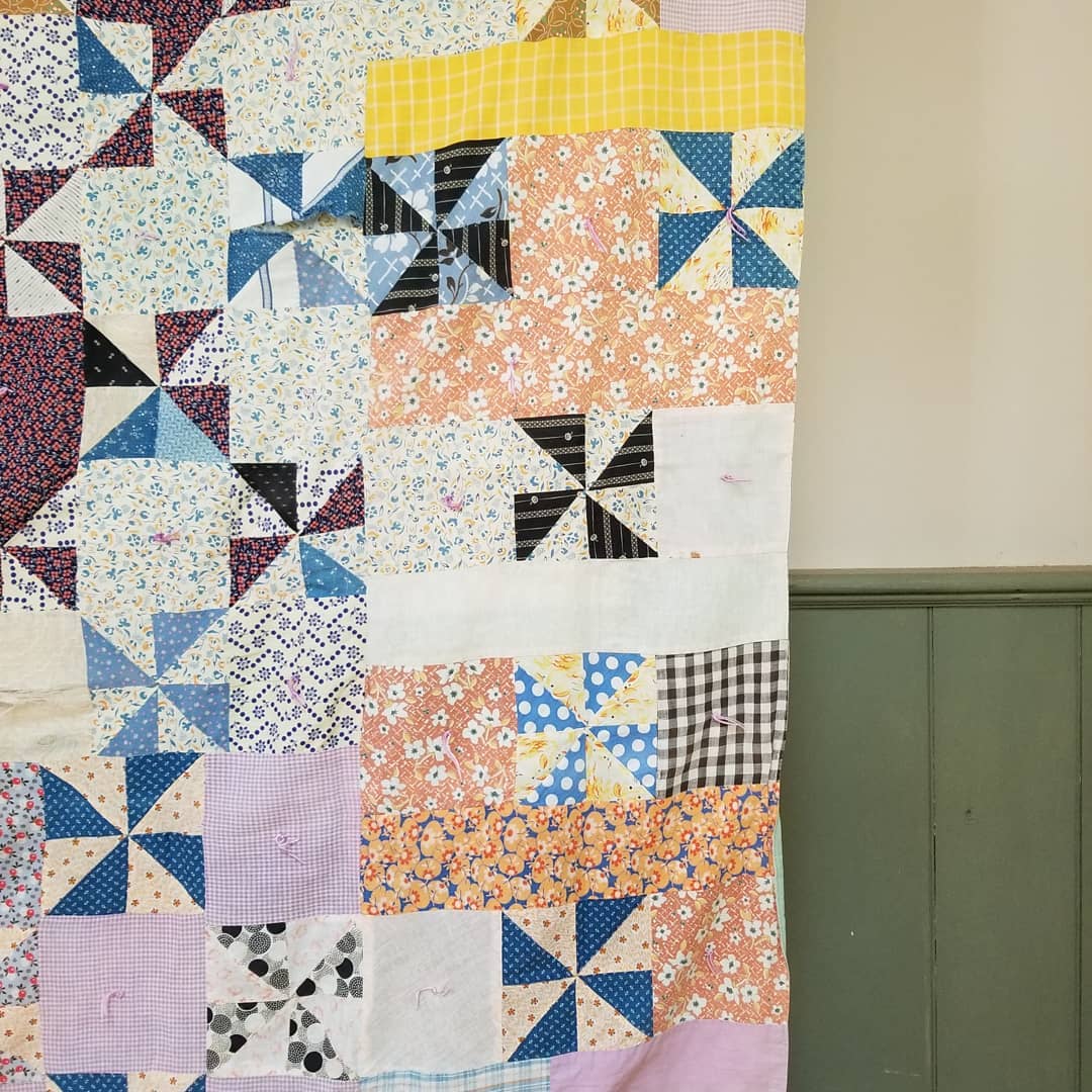 Midcentury Hand Tied Coverlet