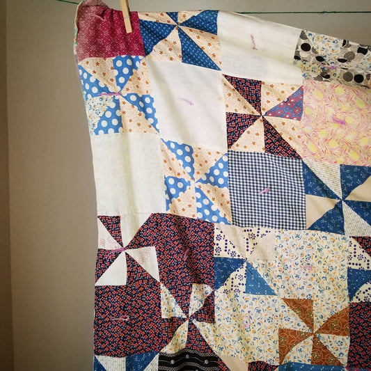 Midcentury Hand Tied Coverlet