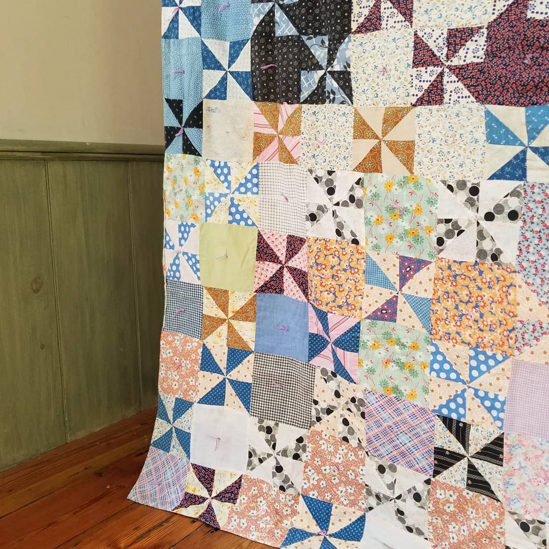 Midcentury Hand Tied Coverlet