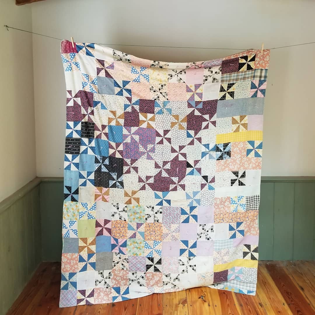 Midcentury Hand Tied Coverlet