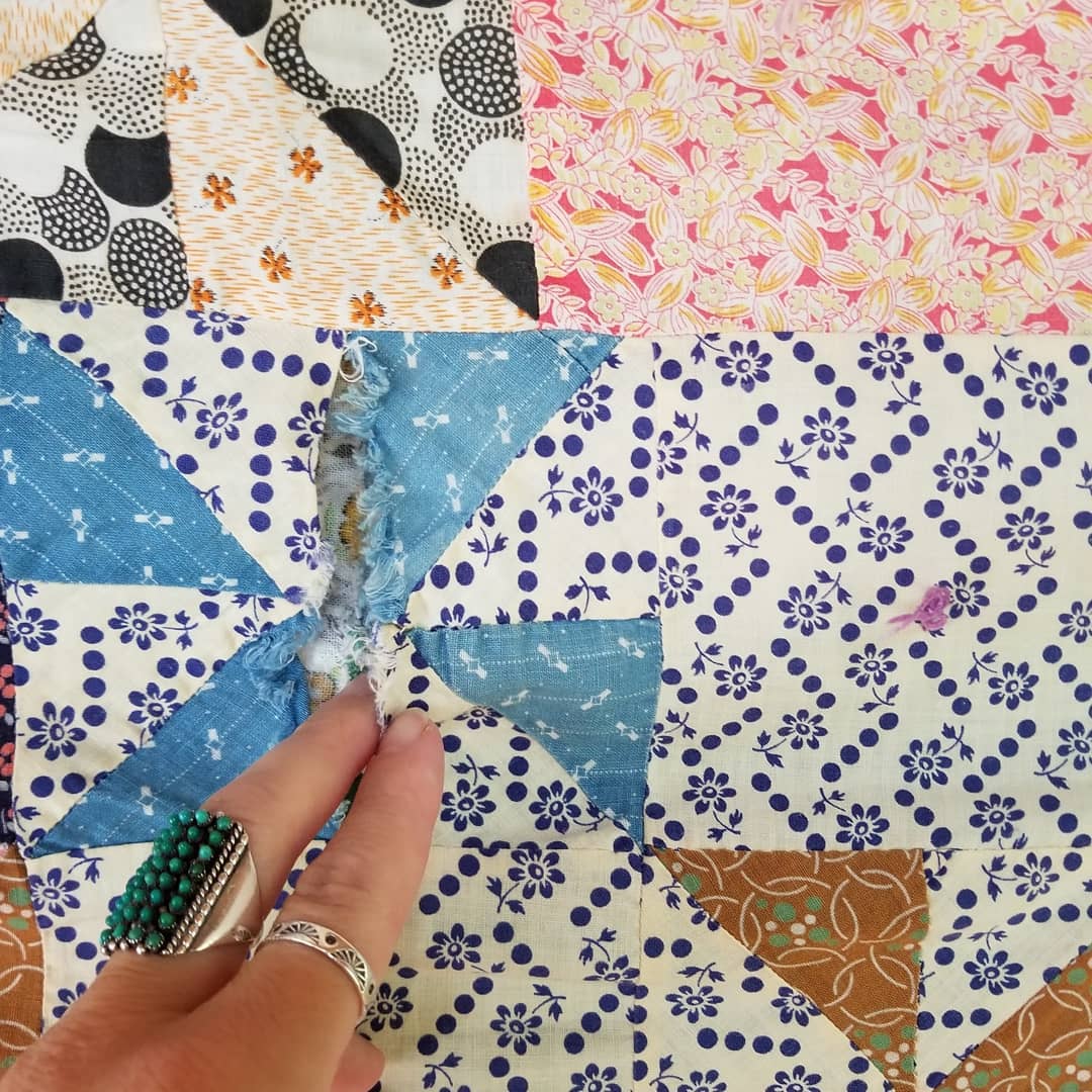 Midcentury Hand Tied Coverlet