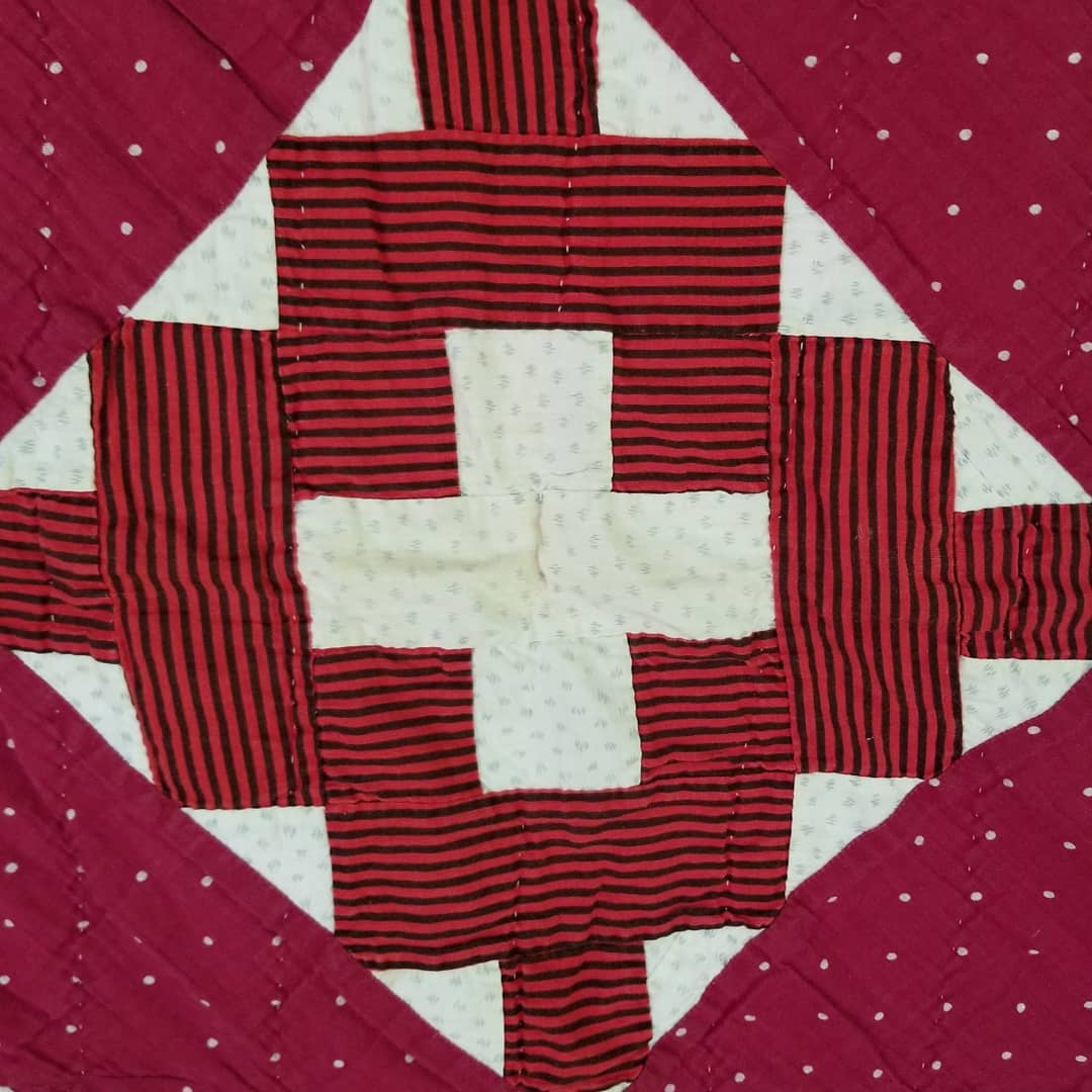 Burgundy Album Quilt ca 1940