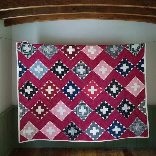 Burgundy Album Quilt ca 1940