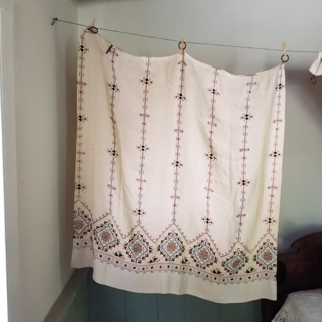 Woven Embroidered Curtain Panels