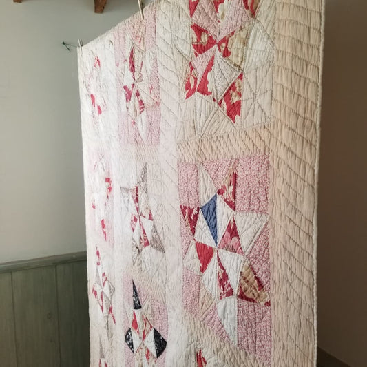 Burgundy Beauty 19th Century Quilt