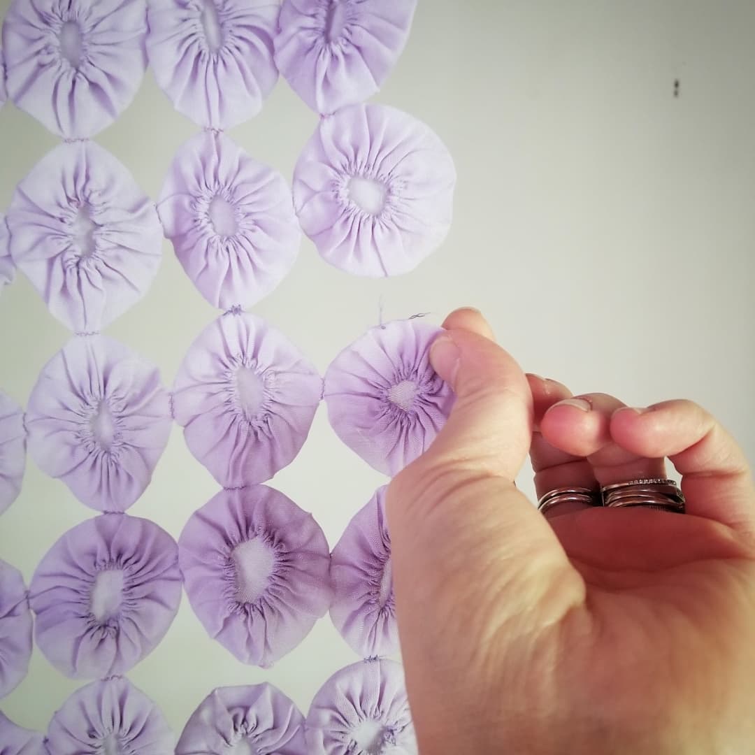 Lavender YoYo Quilt