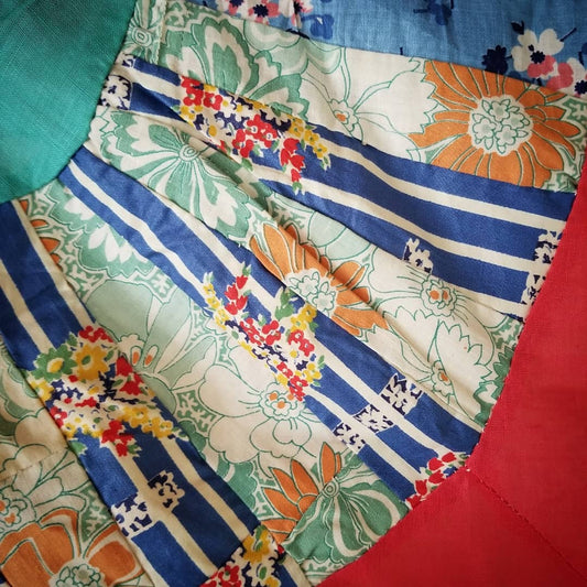 Bold and Beautiful Fans Quilt Top