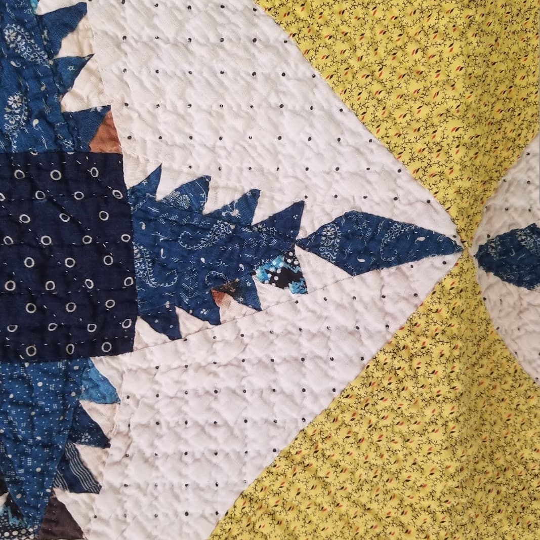 Set of 2, 1910 Feathered Star, Brother Quilts