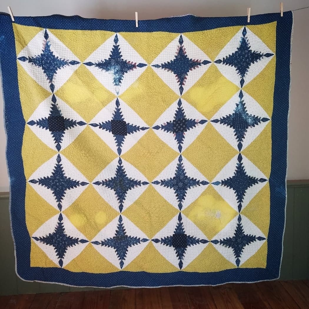 Set of 2, 1910 Feathered Star, Brother Quilts