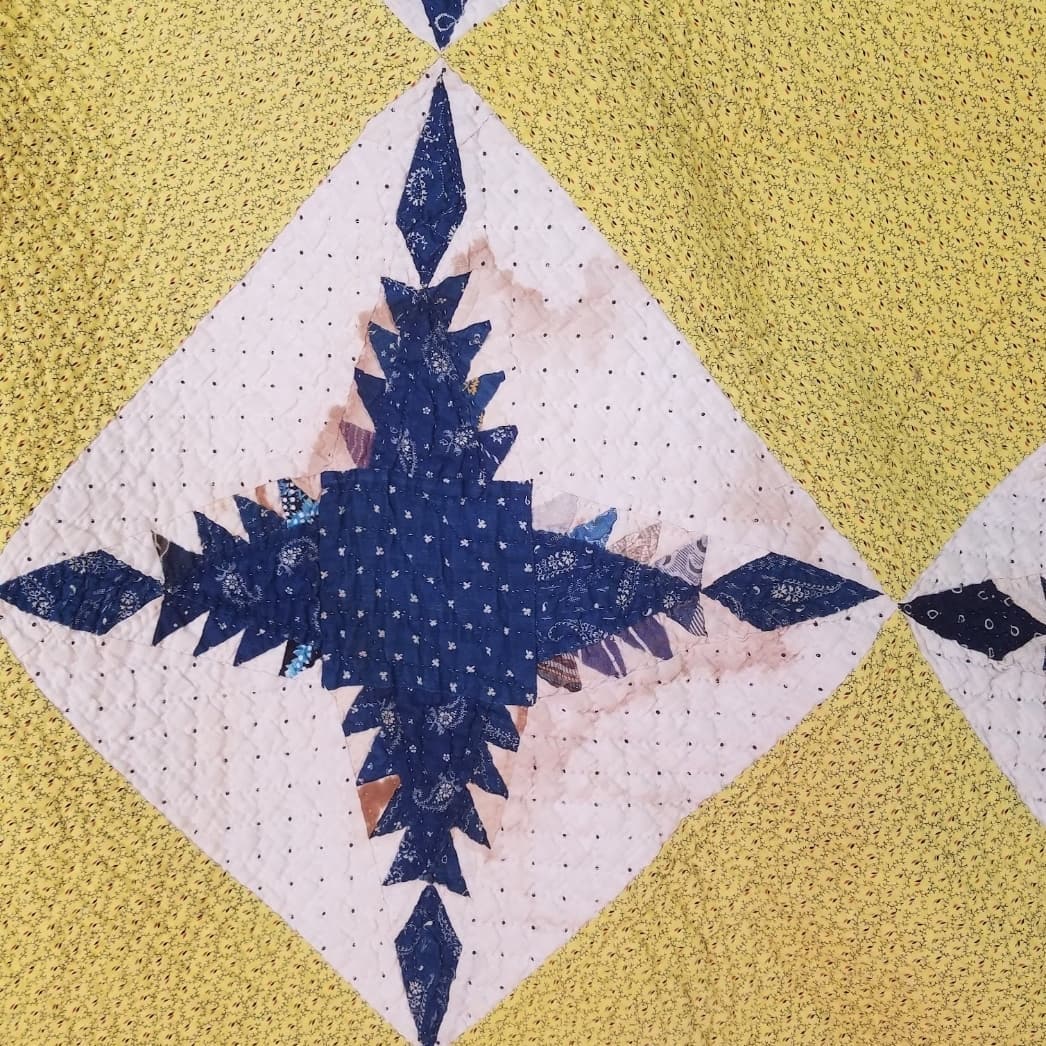 Set of 2, 1910 Feathered Star, Brother Quilts