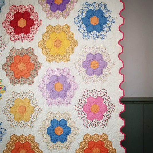 Grandmother's Garden, Friendship Flower Quilt