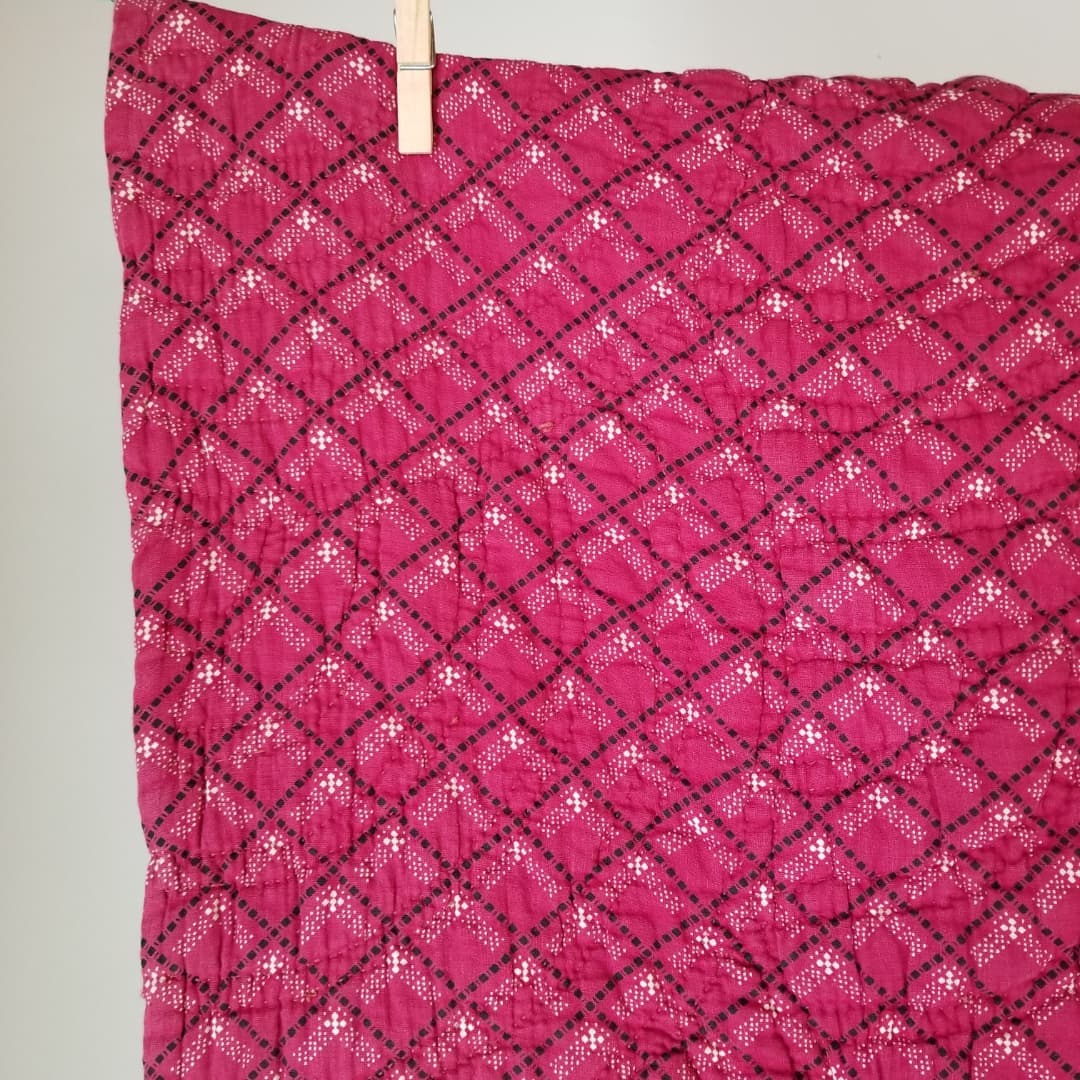 Red and Sepia Quilt