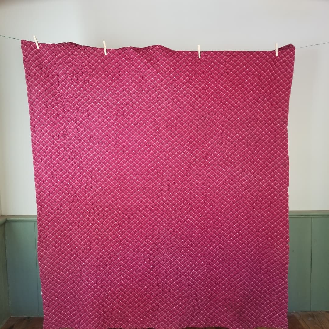 Red and Sepia Quilt